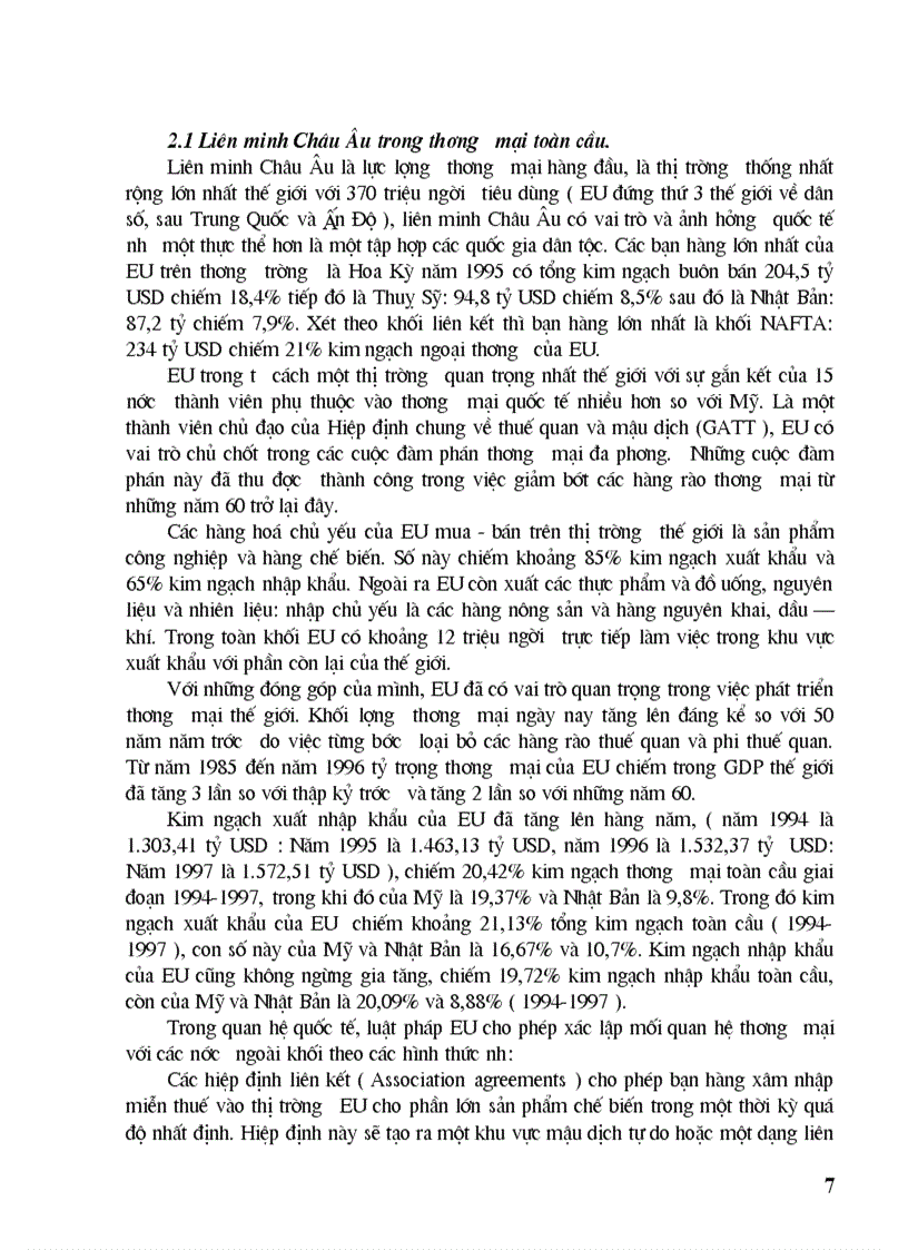 image for page Một số giải pháp thúc đẩy hoạt động xuất khẩu hàng hoá của Việt Nam sang thị trường EU giai đoạn 2001 2010