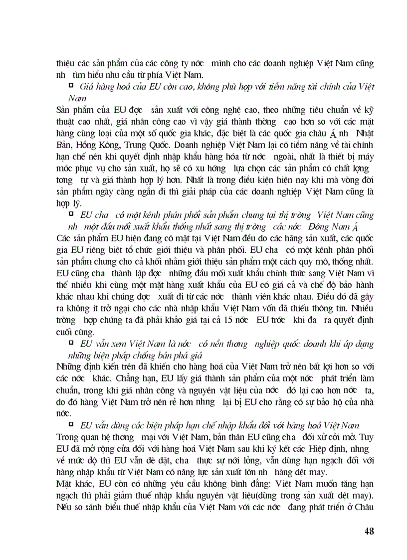 image for page Một số giải pháp thúc đẩy hoạt động xuất khẩu hàng hoá của Việt Nam sang thị trường EU giai đoạn 2001 2010
