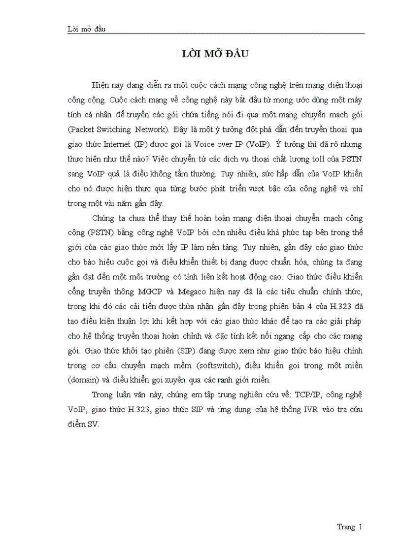 image for page Tìm hiểu kỹ thuật voip và triển khai ứng dụng ivr trong tra cứu điểm sinh viên