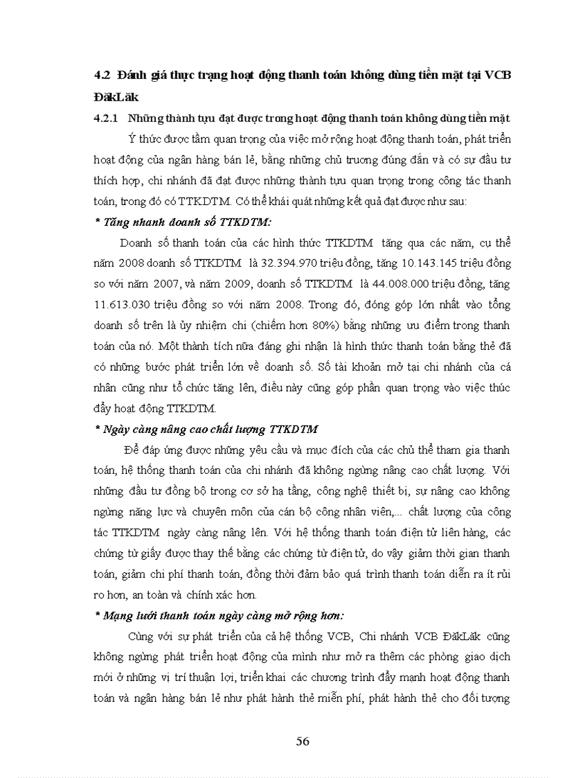 image for page Giải pháp mở rộng hoạt động thanh toán không dùng tiền mặt tại Ngân hàng thương mại cổ phần Ngoại thương Việt Nam chi nhánh ĐăkLăk
