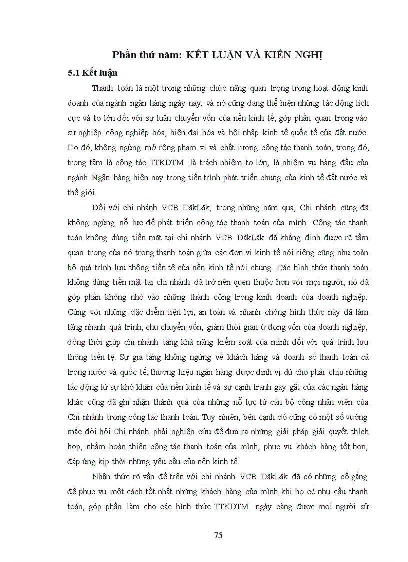 image for page Giải pháp mở rộng hoạt động thanh toán không dùng tiền mặt tại Ngân hàng thương mại cổ phần Ngoại thương Việt Nam chi nhánh ĐăkLăk