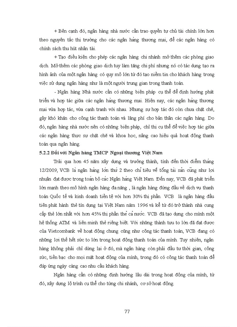 image for page Giải pháp mở rộng hoạt động thanh toán không dùng tiền mặt tại Ngân hàng thương mại cổ phần Ngoại thương Việt Nam chi nhánh ĐăkLăk