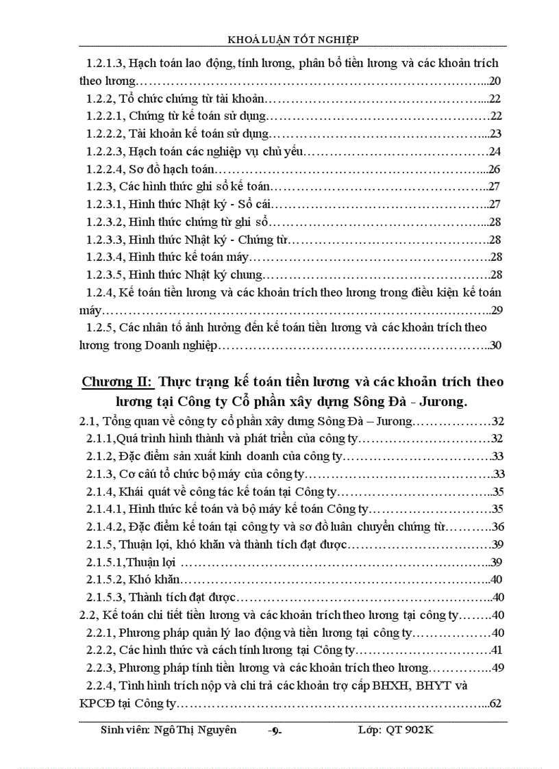 image for page Hoàn thiện tổ chức kế toán tiền lương và các khoản trích theo lương tại Công ty Cổ phần xây dựng Sông Đà Jurong