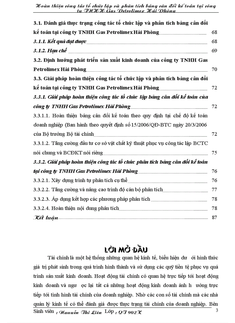 image for page Hoàn thiện công tác tổ chức lập và phân tích bảng cân đối kế toán tại công ty TNHH Gas Petrolimex Hải Phòng