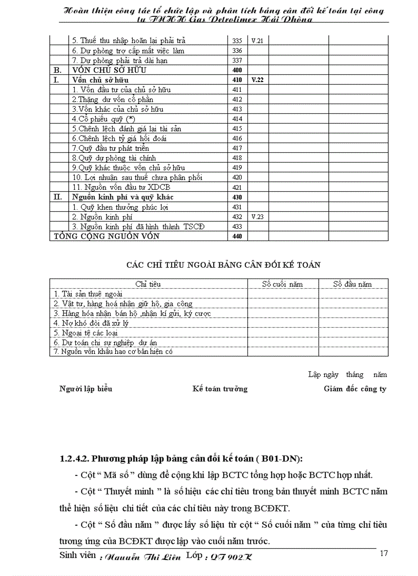 image for page Hoàn thiện công tác tổ chức lập và phân tích bảng cân đối kế toán tại công ty TNHH Gas Petrolimex Hải Phòng