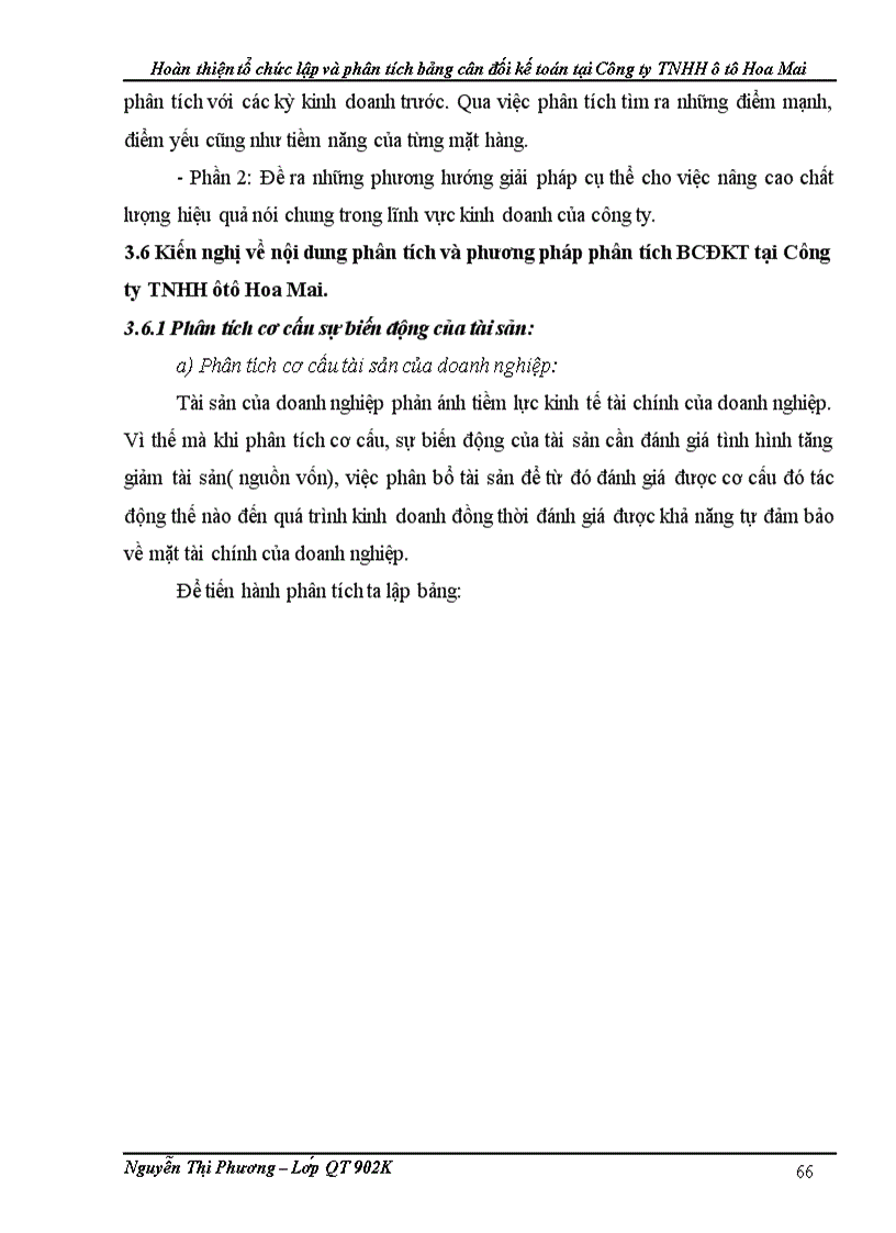 image for page Hoàn thiện tổ chức lập và phân tích bảng cân đối kế toán tại Công ty TNHH ôtô Hoa Mai