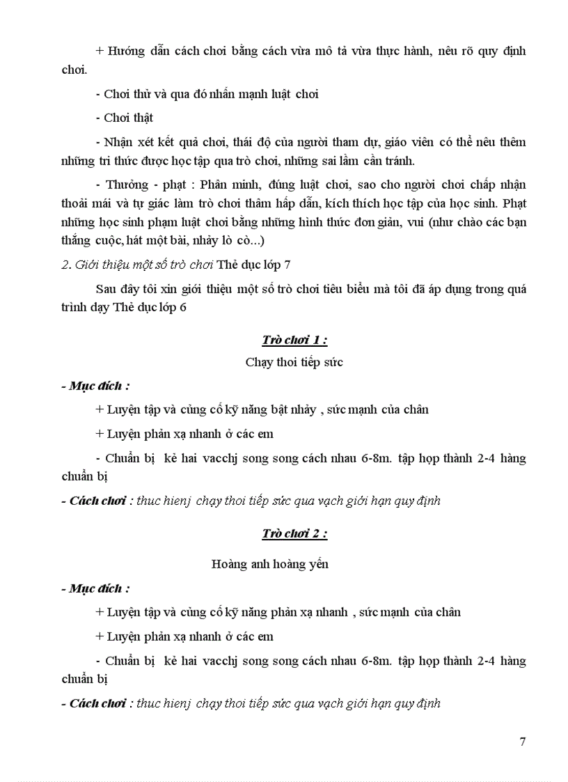 image for page Tổ chức một số trò chơi vận động THỂ DỤC lớp 7 nhằm gây hứng thú học tập cho học sinh