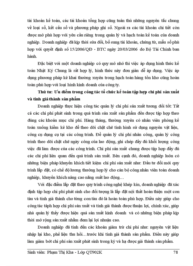 image for page Hoàn thiện tổ chức kế toán tập hợp chi phí sản xuất và tính giá thành sản phẩm tại Công ty Cổ phần Nội thất tàu thuỷ Shinec