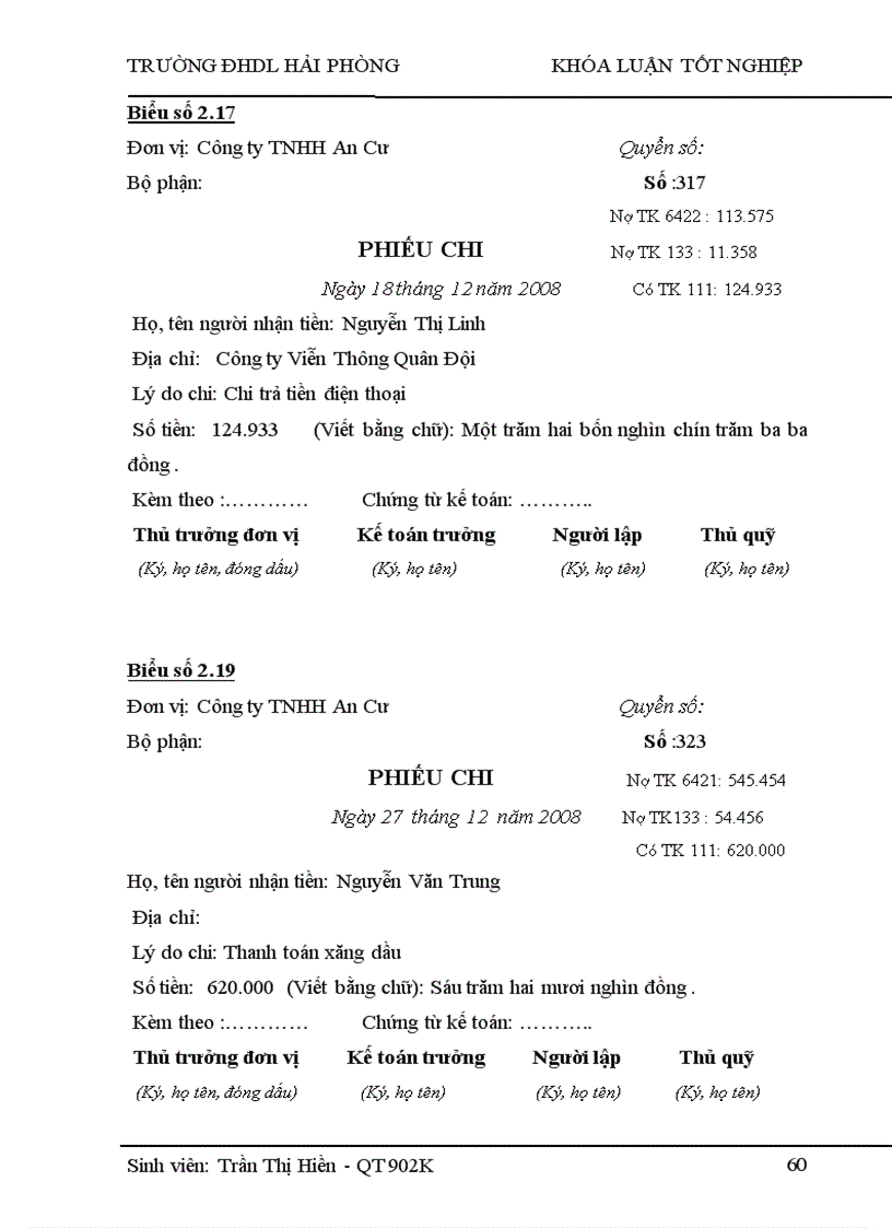 image for page Hoàn thiện tổ chức công tác kế toán doanh thu chi phí và xác định kết quả kinh doanh tại Công ty TNHH An Cư
