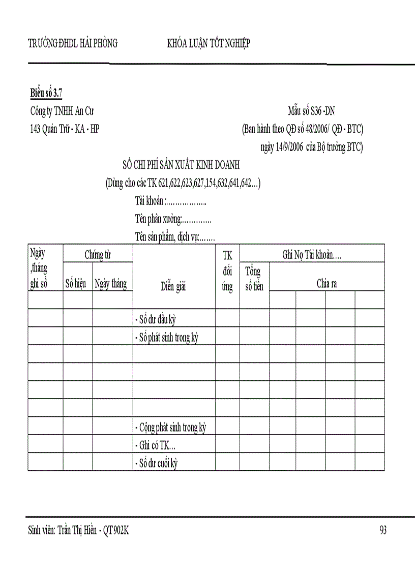 image for page Hoàn thiện tổ chức công tác kế toán doanh thu chi phí và xác định kết quả kinh doanh tại Công ty TNHH An Cư