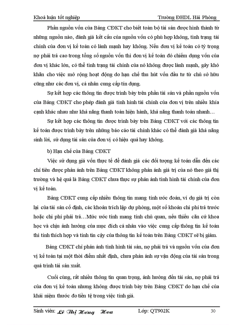 image for page Hoàn thiện tổ chức lập và phân tích Bảng cân đối kế toán tại Công ty Cổ phần Cảng Đoạn Xá