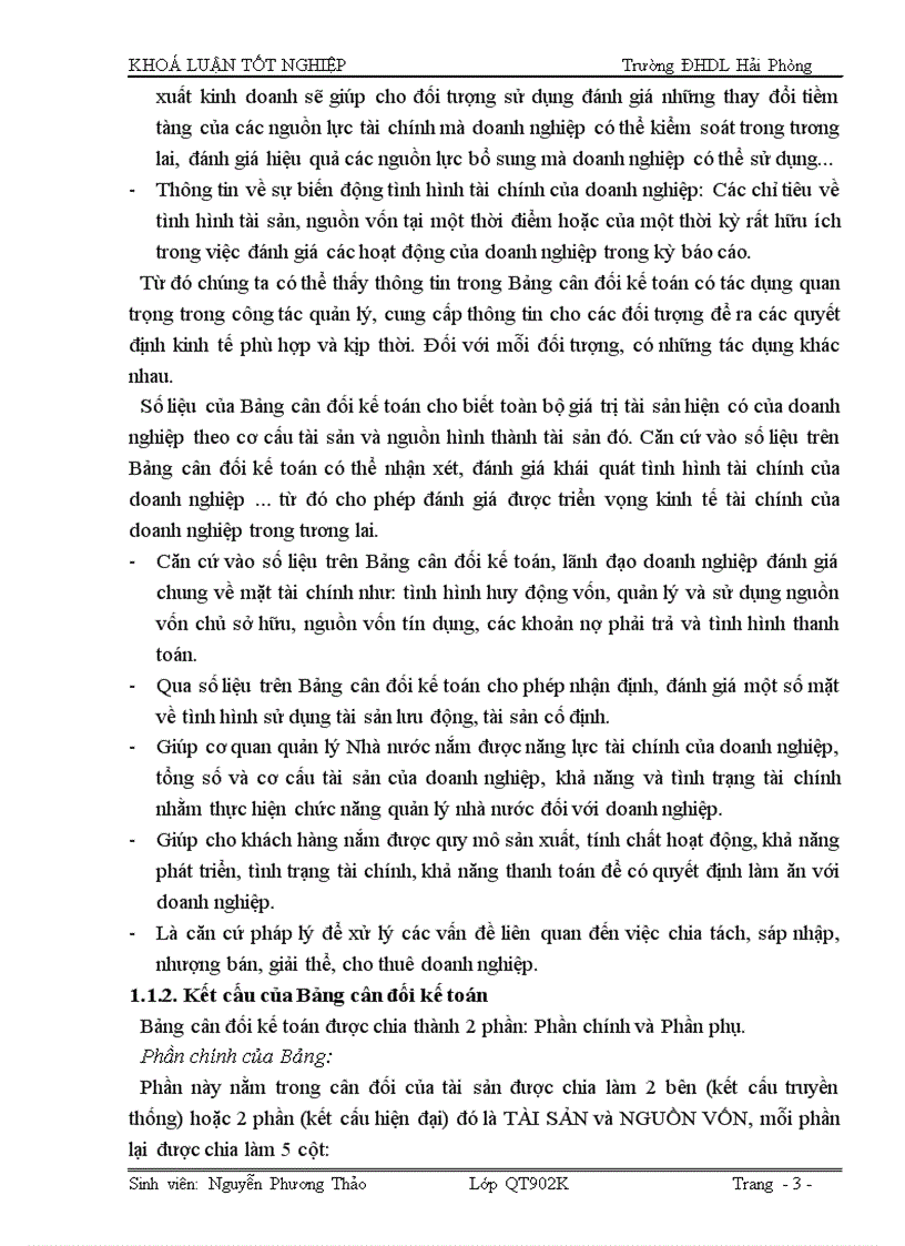 image for page Hoàn thiện tổ chức lập và phân tích Bảng cân đối kế toán tại công ty Cổ phần vật tư tổng hợp Hải Phòng