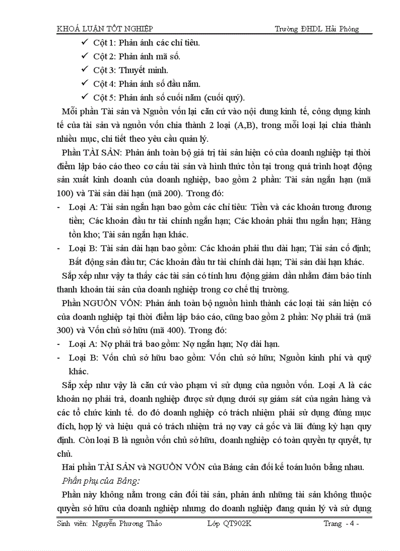 image for page Hoàn thiện tổ chức lập và phân tích Bảng cân đối kế toán tại công ty Cổ phần vật tư tổng hợp Hải Phòng