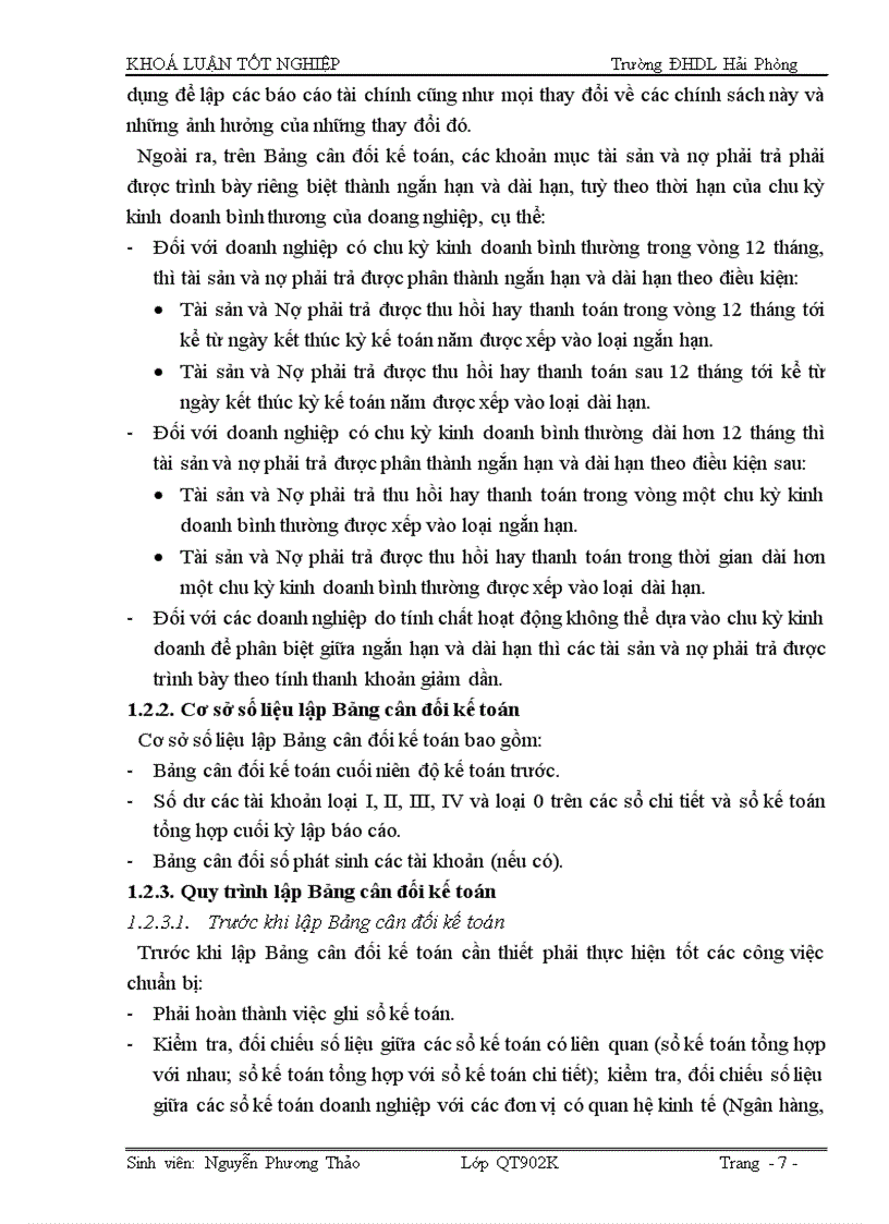image for page Hoàn thiện tổ chức lập và phân tích Bảng cân đối kế toán tại công ty Cổ phần vật tư tổng hợp Hải Phòng
