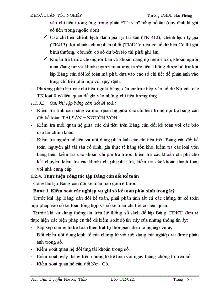 image for page Hoàn thiện tổ chức lập và phân tích Bảng cân đối kế toán tại công ty Cổ phần vật tư tổng hợp Hải Phòng
