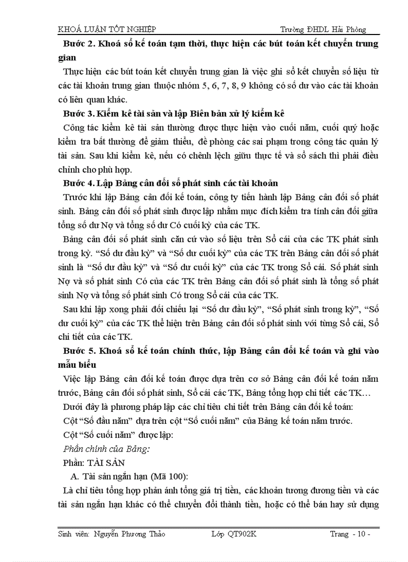 image for page Hoàn thiện tổ chức lập và phân tích Bảng cân đối kế toán tại công ty Cổ phần vật tư tổng hợp Hải Phòng