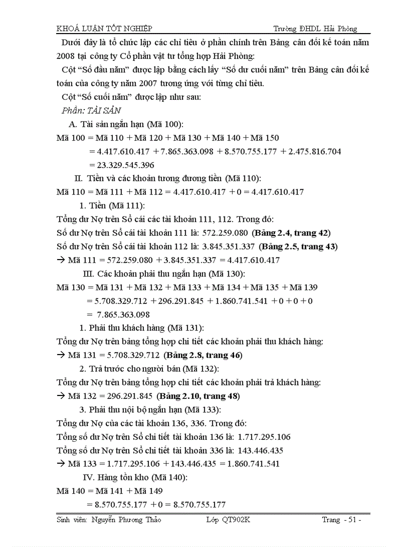 image for page Hoàn thiện tổ chức lập và phân tích Bảng cân đối kế toán tại công ty Cổ phần vật tư tổng hợp Hải Phòng