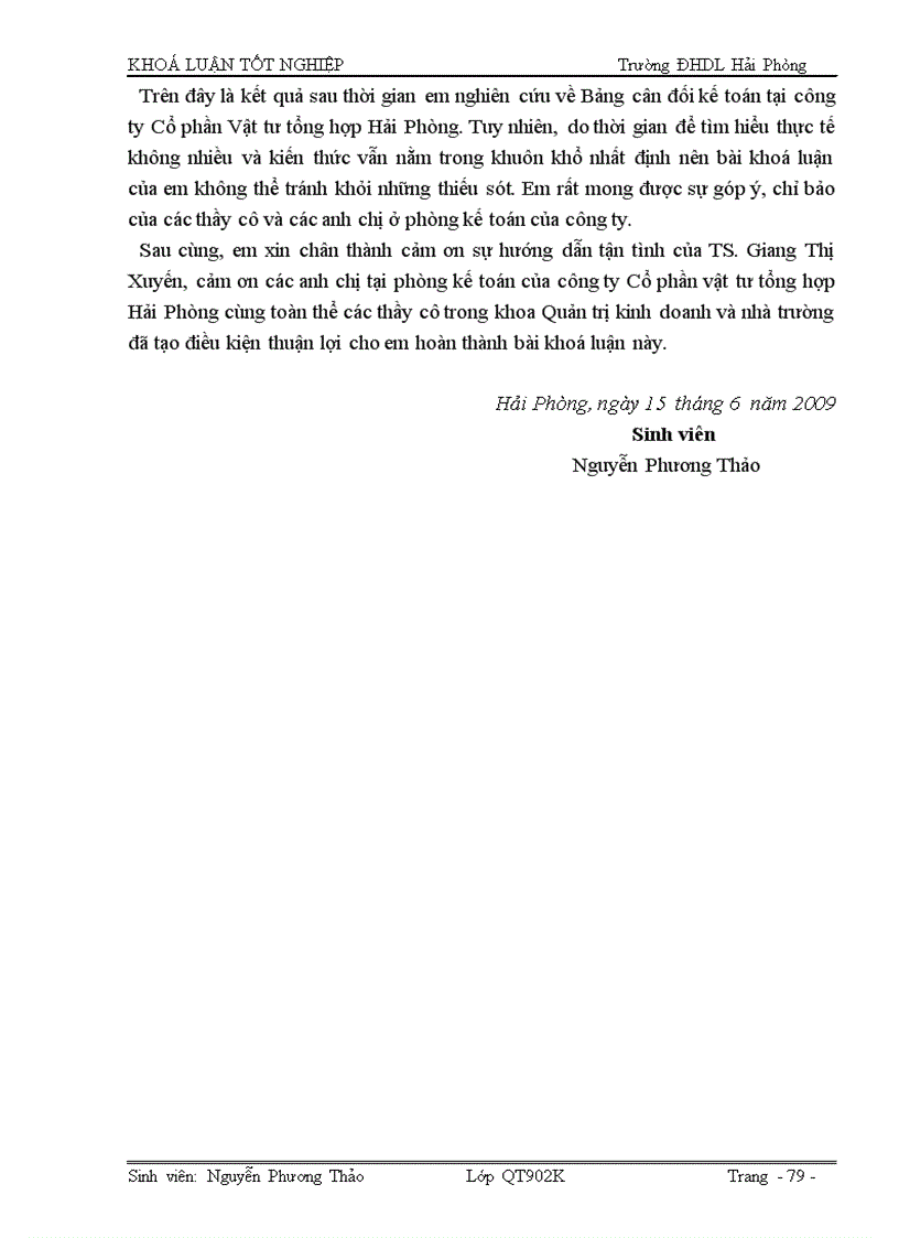 image for page Hoàn thiện tổ chức lập và phân tích Bảng cân đối kế toán tại công ty Cổ phần vật tư tổng hợp Hải Phòng