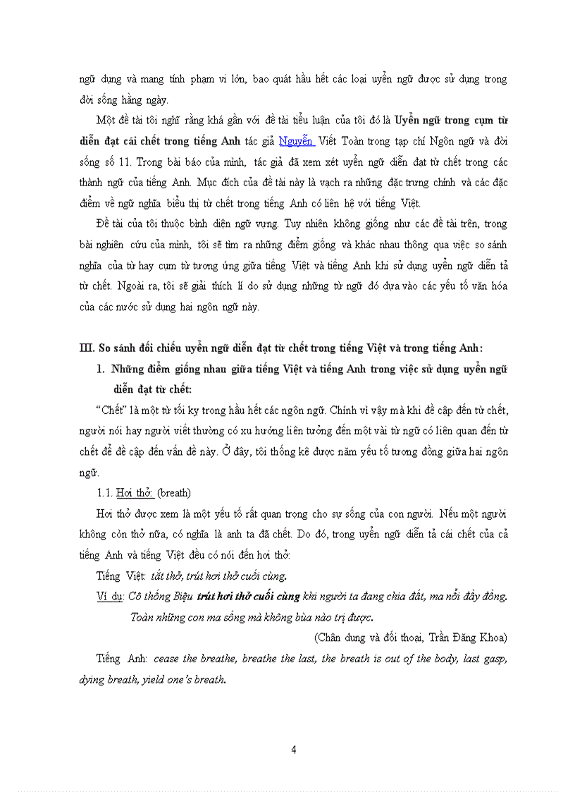 image for page So sánh đối chiếu uyển ngữ diễn đạt cái chết trong tiếng việt và tiếng anh