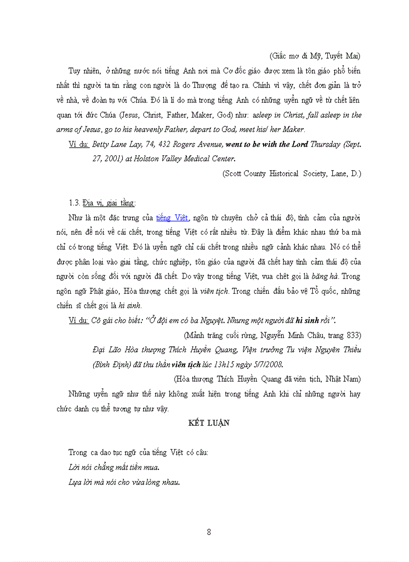 image for page So sánh đối chiếu uyển ngữ diễn đạt cái chết trong tiếng việt và tiếng anh