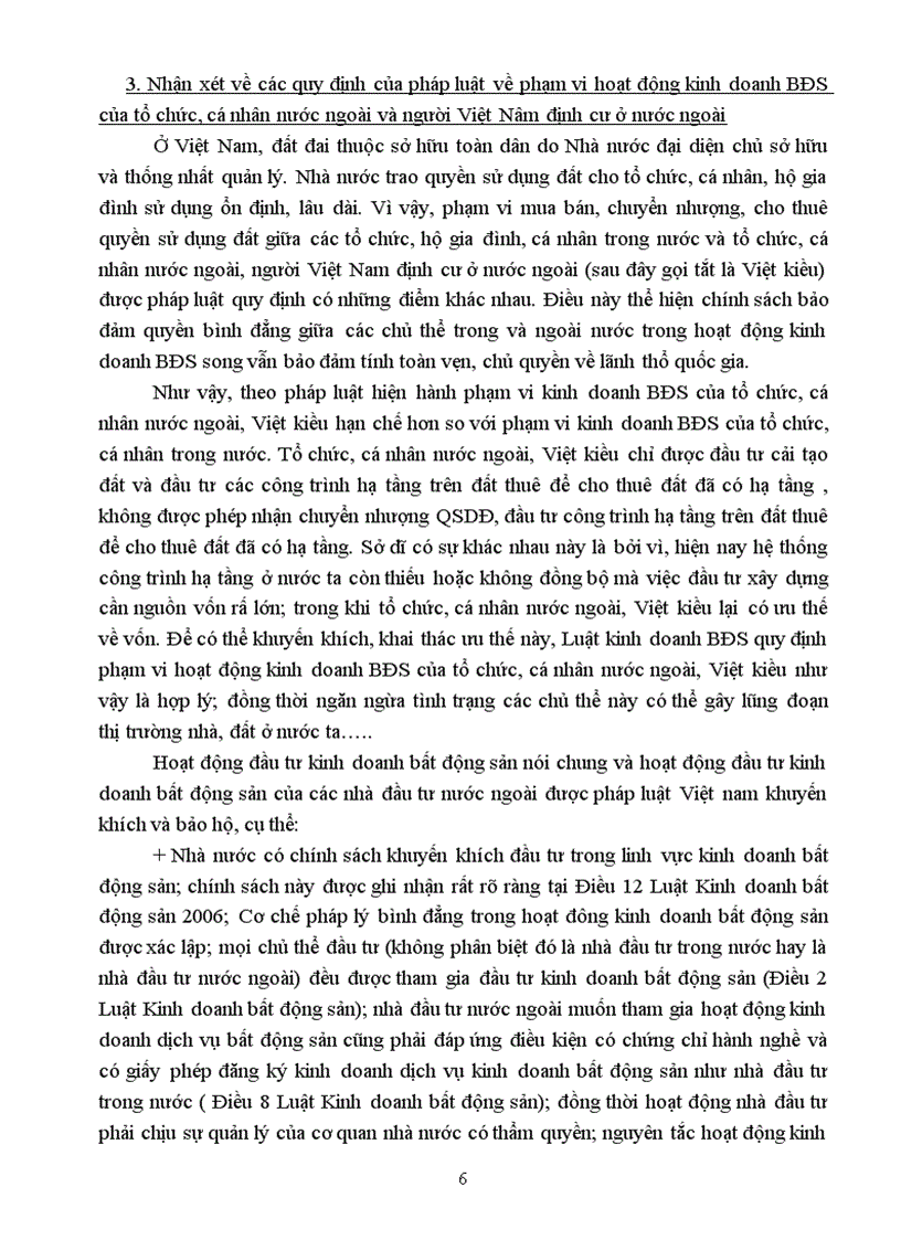 image for page Phân tích phạm vi hoạt động kinh doanh bất động sản của tổ chức cá nhân trong nước với tổ chức cá nhân nước ngoài và người Việt Nam định cư ở nước ngoài