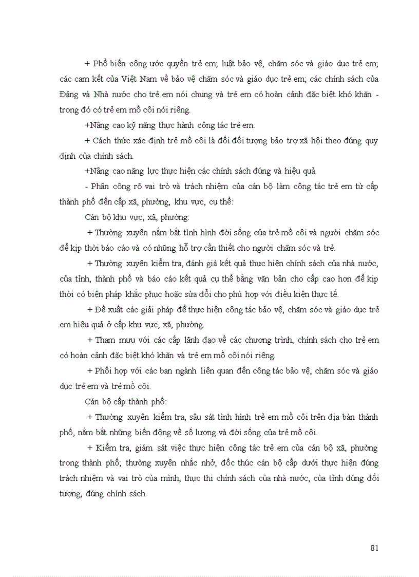 image for page Thực trạng chăm sóc trẻ mồ côi tại địa bàn thành phố Quy Nhơn