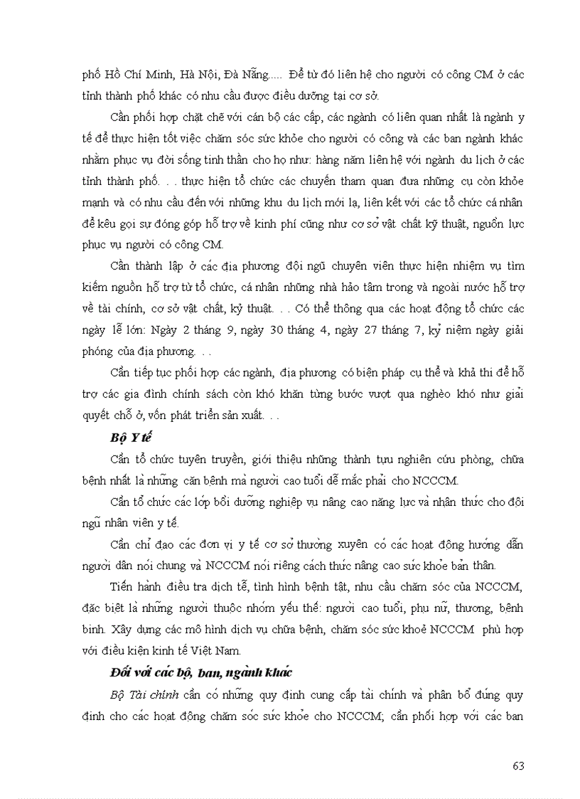 image for page Thực trạng và giải pháp chăm sóc sức khỏe người có công cách mạng ở huyện Hoài Ân tỉnh Bình Định