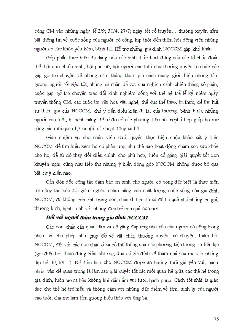image for page Thực trạng và giải pháp chăm sóc sức khỏe người có công cách mạng ở huyện Hoài Ân tỉnh Bình Định