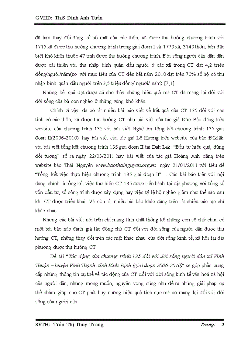 image for page Tác động của chương trình 135 đối với đời sống người dân xã Vĩnh Thuận huyện Vĩnh Thạnh tỉnh Bình Định giai đoạn 2006 2010