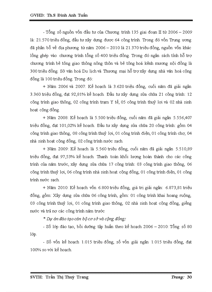 image for page Tác động của chương trình 135 đối với đời sống người dân xã Vĩnh Thuận huyện Vĩnh Thạnh tỉnh Bình Định giai đoạn 2006 2010