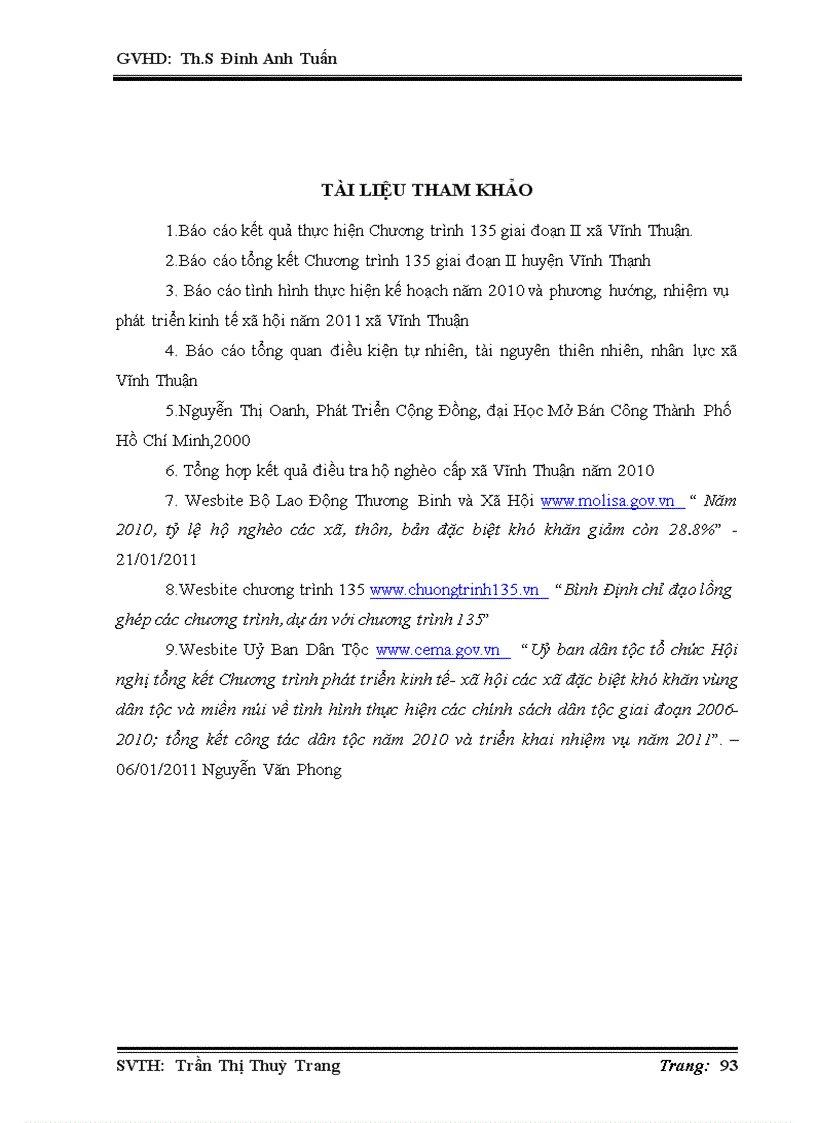 image for page Tác động của chương trình 135 đối với đời sống người dân xã Vĩnh Thuận huyện Vĩnh Thạnh tỉnh Bình Định giai đoạn 2006 2010