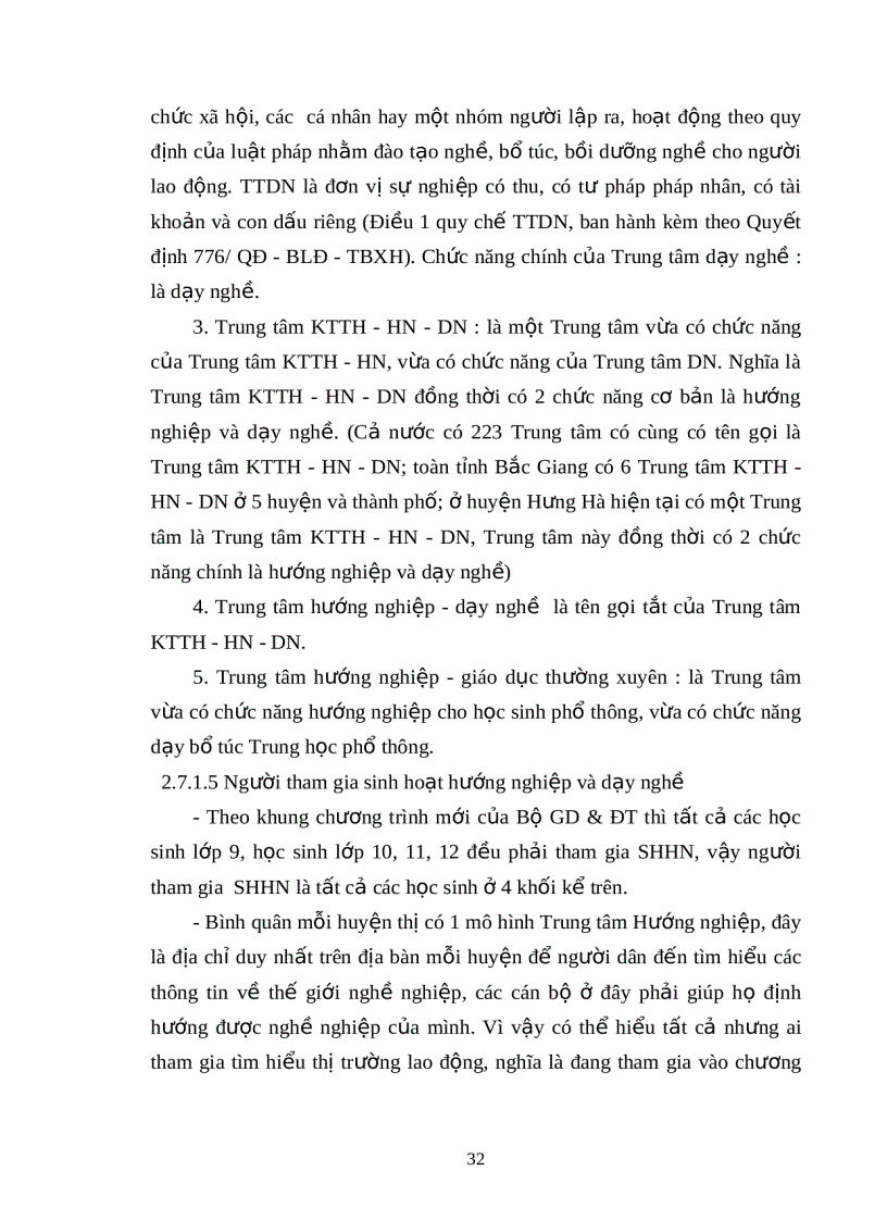 image for page Đánh giá kết quả hoạt động các trung tâm hướng nghiệp dạy nghề và tạo việc làm cho lao động ở nộing thôn tỉnh Bắc Giang