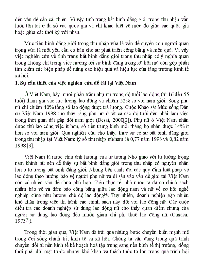 image for page Bất bình đẳng giới về thu nhập của người lao động ở Việt Nam và một số gợi ý giải pháp chính sách