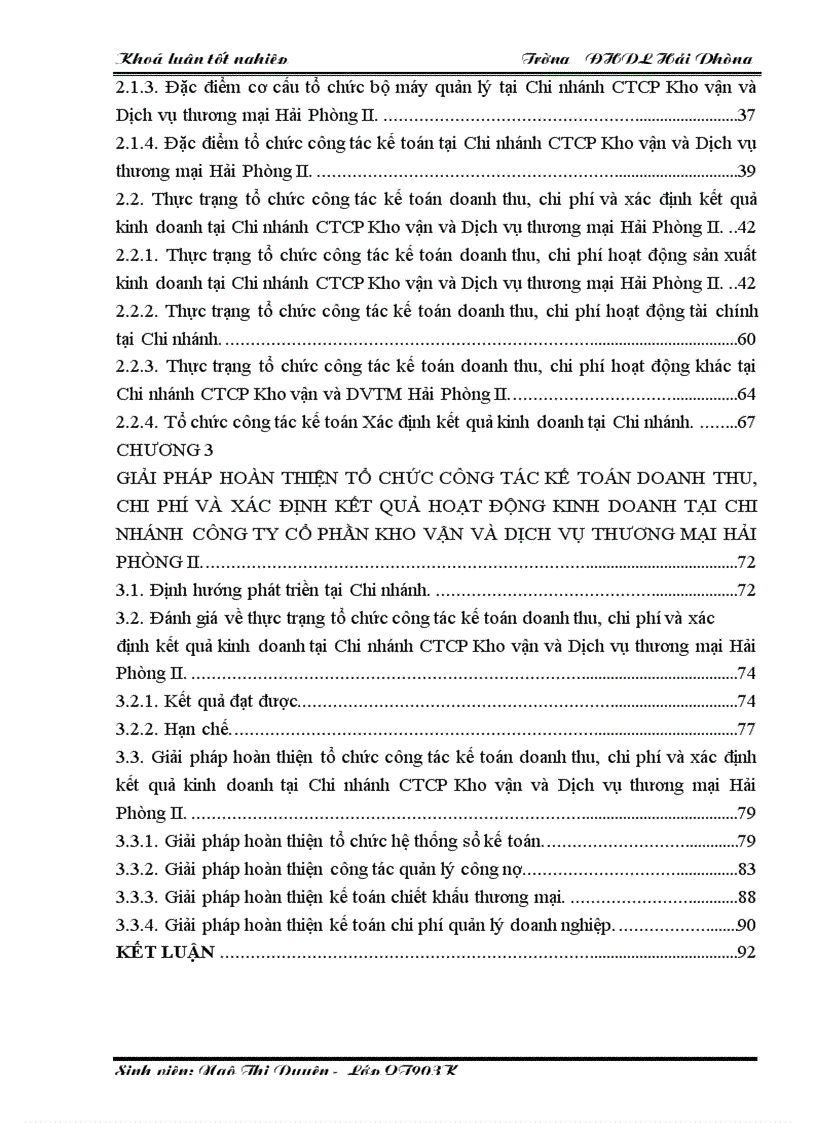image for page Hoàn thiện tổ chức công tác kế toán doanh thu chi phí và xác định kết quả kinh doanh tại Chi nhánh Công ty Cổ phần Kho vận và Dịch vụ thương mại Hải Phòng II