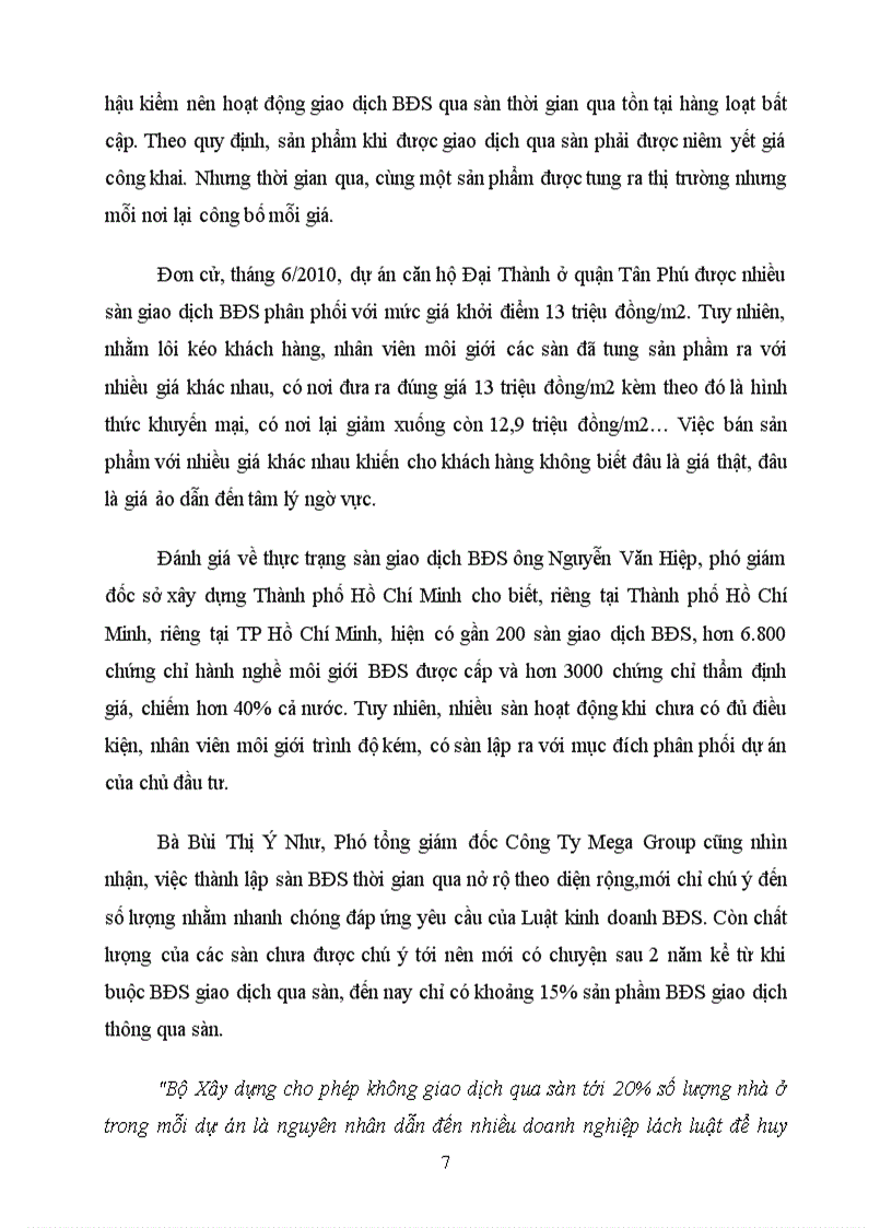 image for page Phân tích thực trạng hoạt động của sàn giao dịch bất động sản ở nước ta hiện nay Đưa ra những giải pháp nhằm nâng cao hiệu quả thực thi pháp luật đối với hoạt động của sàn giao dịch BĐ