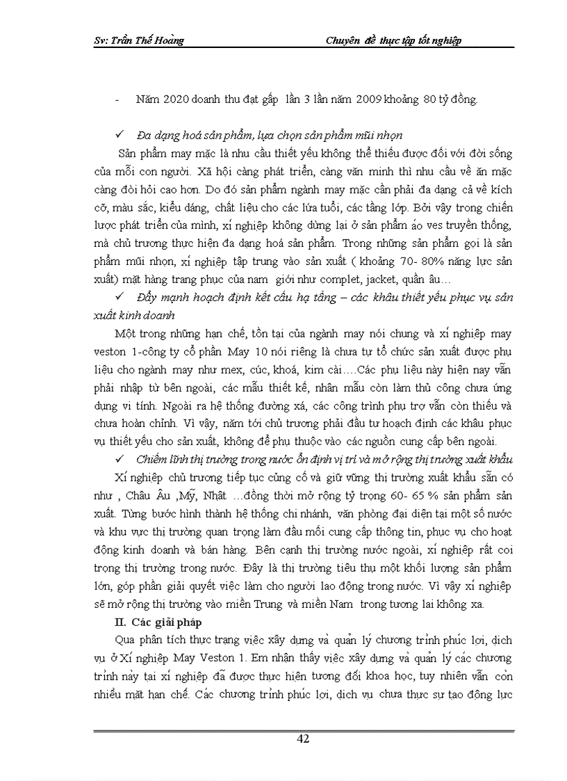 image for page Hoa n thiê n viê c xây dựng và quản lý chương trình phu c lơ i di ch vu cho ngươ i lao đô ng ta i Xi nghiê p may veston 1 thuộc Công ty cô phâ n may 10