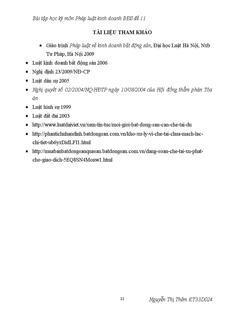 image for page Bài tập học kỳ môn Pháp luật kinh doanh bất động sản đề 11 các giải pháp nhằm nâng cao hiệu quả xử lý vi phạm kinh doanh BĐS