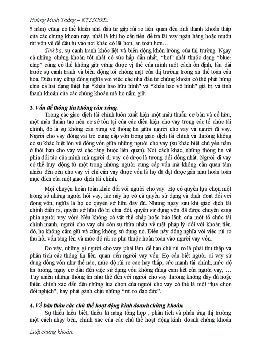 image for page Rủi ro trong kinh doanh chứng khoán phân loại nguyên nhân và các quy định pháp luật để hạn chế phòng ngừa rủi ro