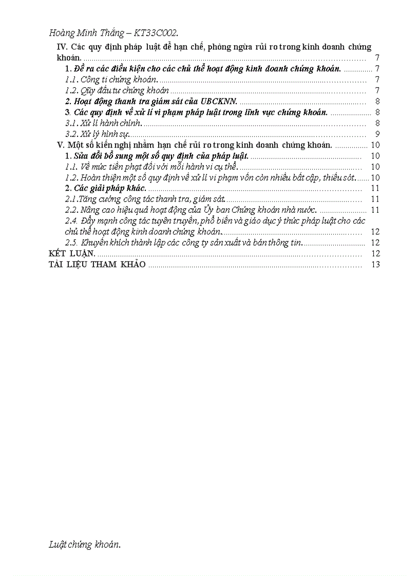 image for page Rủi ro trong kinh doanh chứng khoán phân loại nguyên nhân và các quy định pháp luật để hạn chế phòng ngừa rủi ro