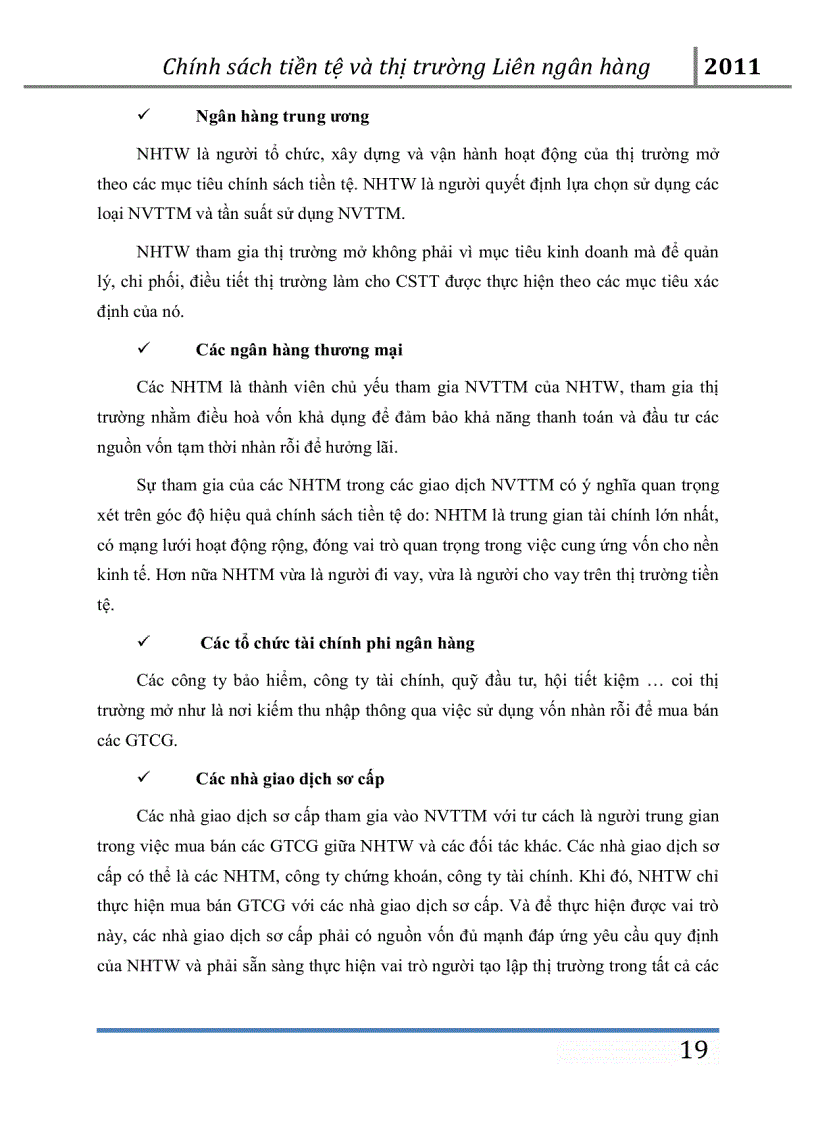image for page Chính sách tiền tệ và ảnh hưởng của nó lên thị trường liên ngân hàng