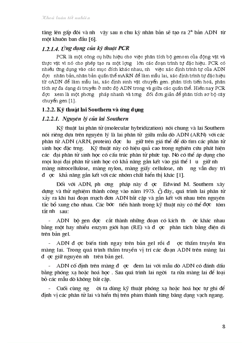 image for page Nghiên cứu bước đầu về sử dụng kỹ thuật lai Southern trong phân tích cây chuyển gen
