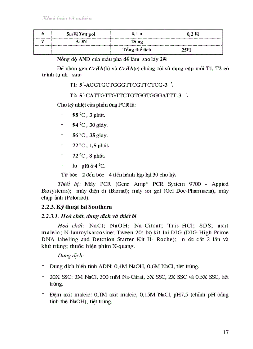 image for page Nghiên cứu bước đầu về sử dụng kỹ thuật lai Southern trong phân tích cây chuyển gen