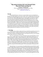 Xây dựng chương trình mô phỏng quy trình quản lý công nợ