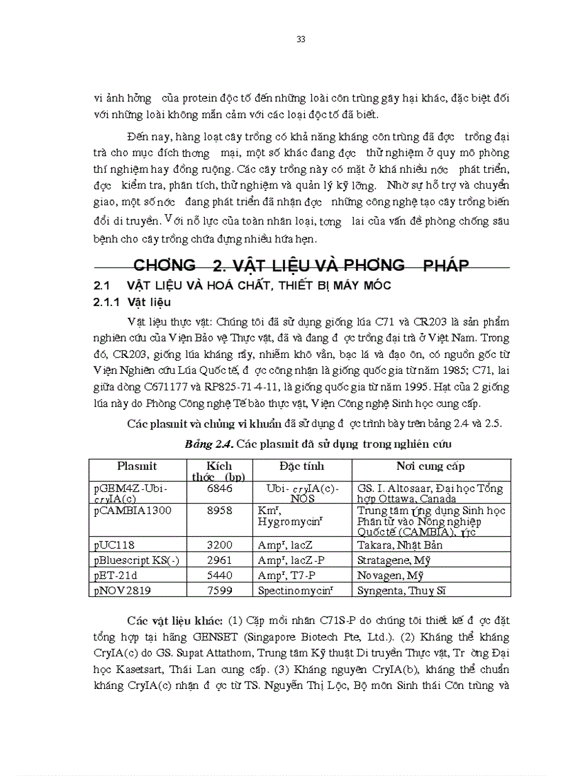 image for page Tạo chủng vi khuẩn Agrobacterium tumefaciens mang gen kháng côn trùng để chuyển vào cây trồng