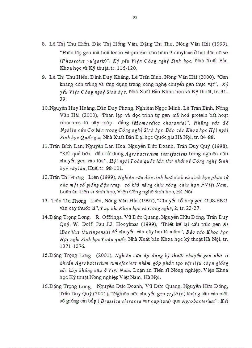 image for page Tạo chủng vi khuẩn Agrobacterium tumefaciens mang gen kháng côn trùng để chuyển vào cây trồng