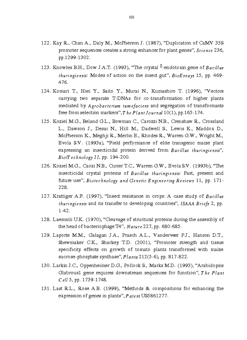 image for page Tạo chủng vi khuẩn Agrobacterium tumefaciens mang gen kháng côn trùng để chuyển vào cây trồng