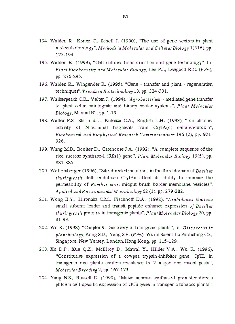image for page Tạo chủng vi khuẩn Agrobacterium tumefaciens mang gen kháng côn trùng để chuyển vào cây trồng