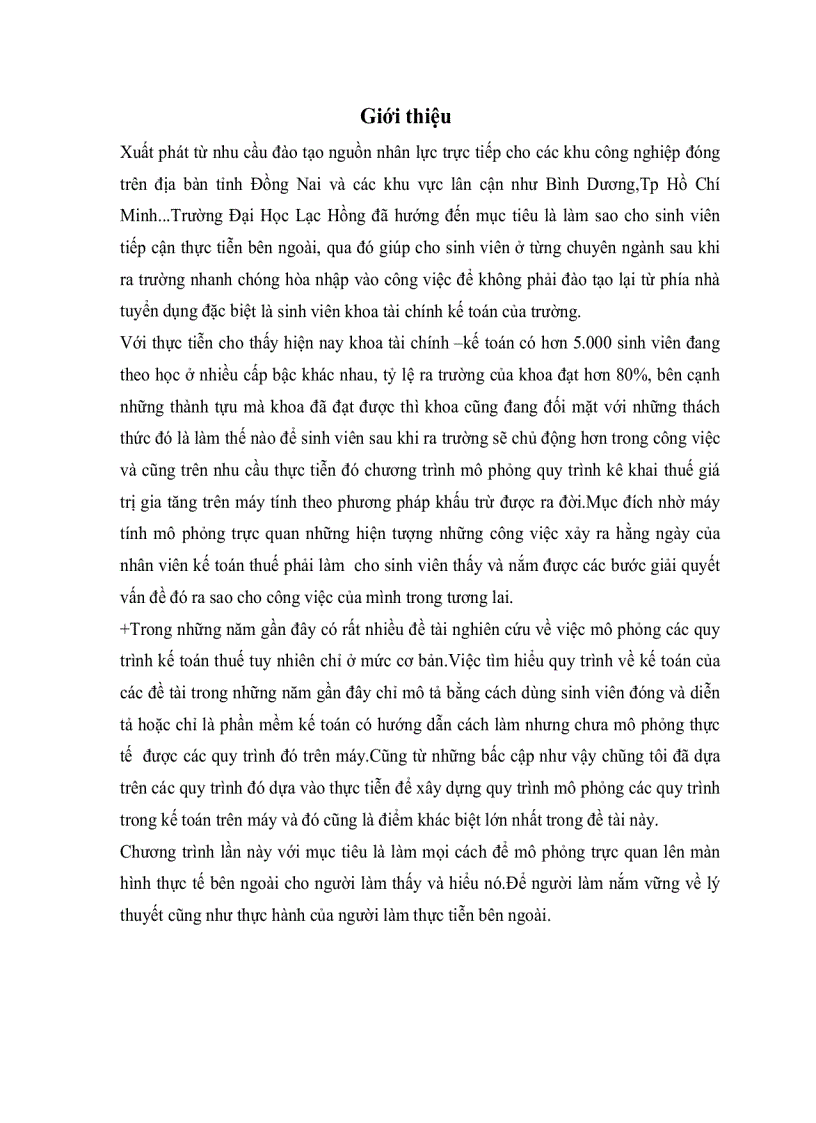 image for page Xây dựng chương trình mô phỏng quy trình lập báo cáo thuế GTGT theo phương pháp khấu trừ