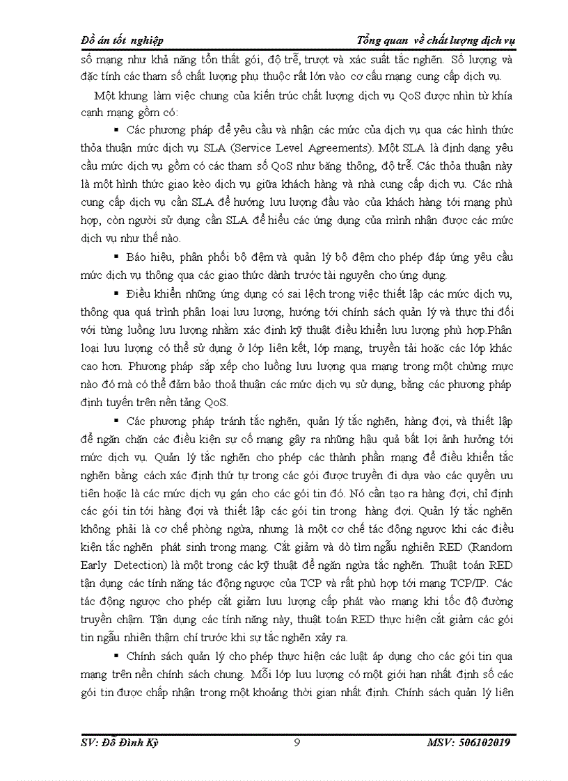 image for page Tổng quan kỹ thuật đảm bảo chất lượng dịch vụ QoS IP và mô hình ứng dụng đảm bảo QoS IP