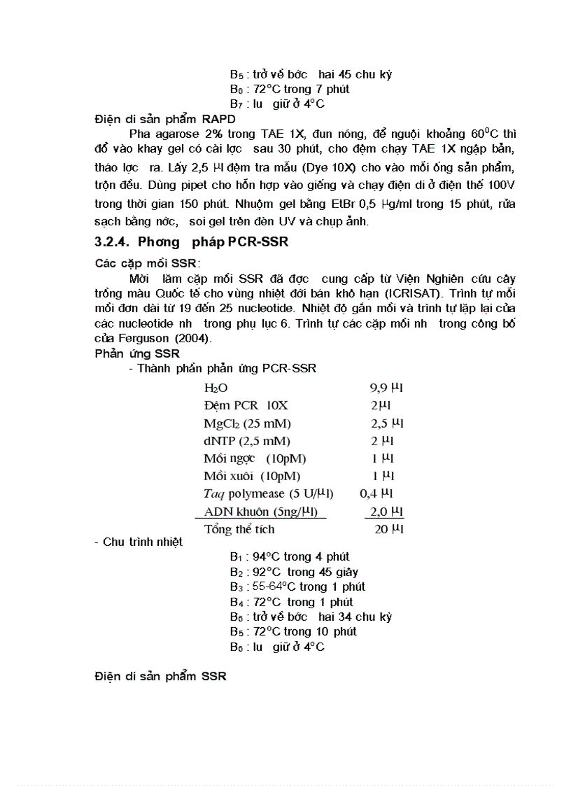 image for page Phân tích đa dạng ADN tập đoàn một số giống cây lấy dầu lạc vừng và đánh giá mức độ thay đổi phân tử của các dòng cây mới chọn tạo được